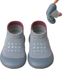 Pandaear Baby Sock Shoes Toddler Walking Shoes, Non-Slip Soft Sole Sneakers Brea