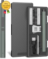 Mini Electric Screwdriver, 30 in 1 Small Electric Screw Driver Kit with 24 Magne