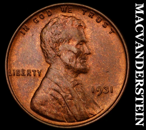 1931 Lincoln Wheat Cent- Brilliant Uncirculated Luster No Reserve #i9735