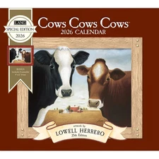Lang Companies,  Cows Cows Cows Special Edition 2026 Wall Calendar, 12.5'' X 14'