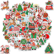 100Pcs Christmas Stickers,Non-Repeating Holiday Stickers for Crafts Cards Christ