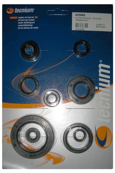 Tecnium Satz Motor-Simmerringe FüR Honda CR 250 R (ME03) 2002-04-image
