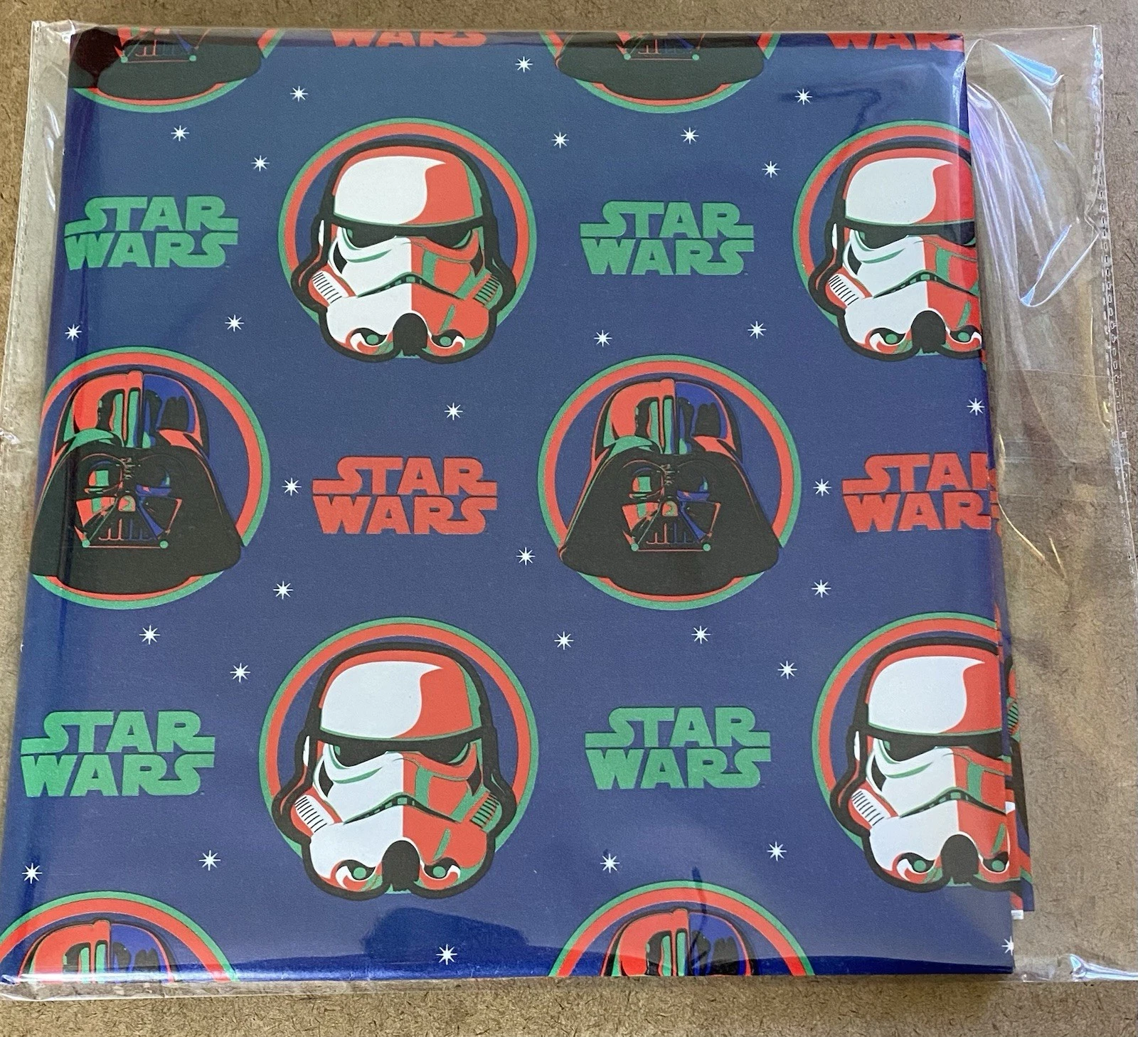 STAR WARS Christmas Wrapping Paper DARTH VADER STORM TROOPERS