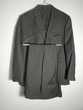 Jos. A. Bank Traveler Mens wool Suit Charcoal Grey 2 Button Blazer Trousers Set