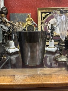 Seau à champagne métal argenté vendu par notre petite brocante Valence