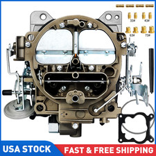 4 Barrels Carburetor For Edelbrock 1901r Rochester Quadrajet 4mv Chevy 1966-1973