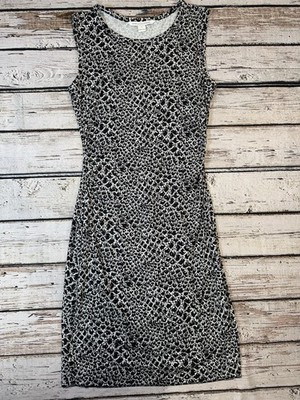 Diane von Furstenberg Womens Dress Size 6 Sleeveless Black White NWOT