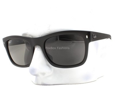 Ray-Ban Sunglasses Matte Black Polarized Glass Lens RB 4428 601S/48 with Case