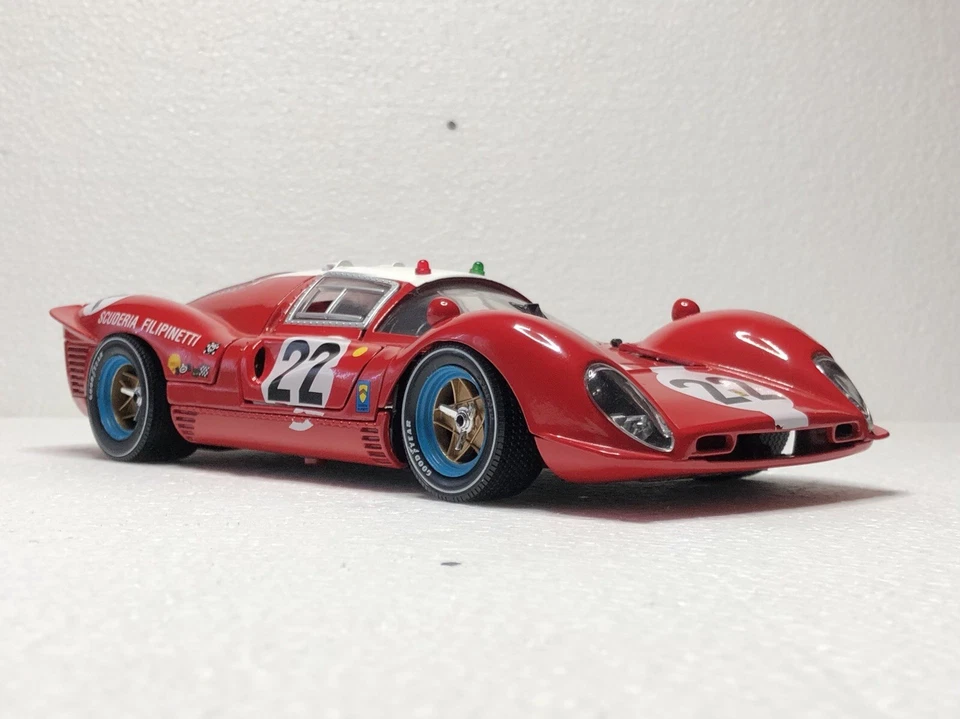 1:18 Universal Hobbies Ferrari 330P4 Scuderia Filipinetti (1967) Modellino Raro - Immagine 4 di 4
