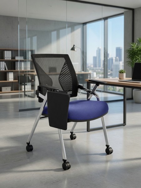 BüRosessel Mit Gepolsterter SitzfläChe Und Flexiblen Rollen-image