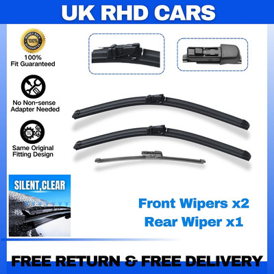 Front and Rear Windscreen Wipers For VW Scirocco 2008-2024 24''19''10''