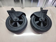 Golden Compass Sport Power Wheelchair  Caster Wheel & Fork (Pair) NICE! LOOK!