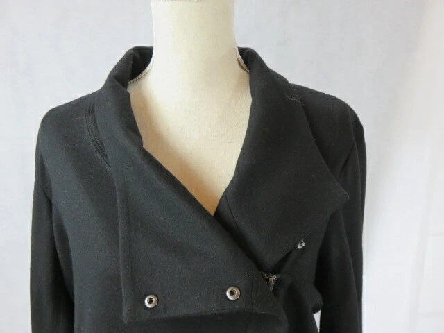 Chaqueta HELMUT LANG Negra Manga Larga Lana Cinturón Cremallera Talla L Foto 2 de 4