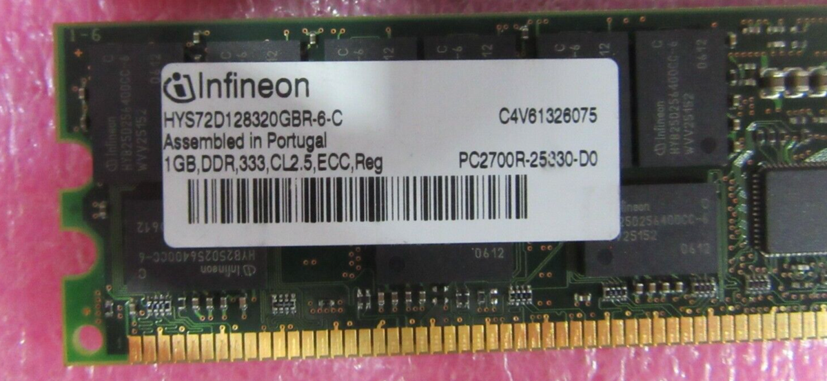 Sun X7704A-4 371-1117 2GB Kit ( 2 * 1GB Dimm ) for Netra240