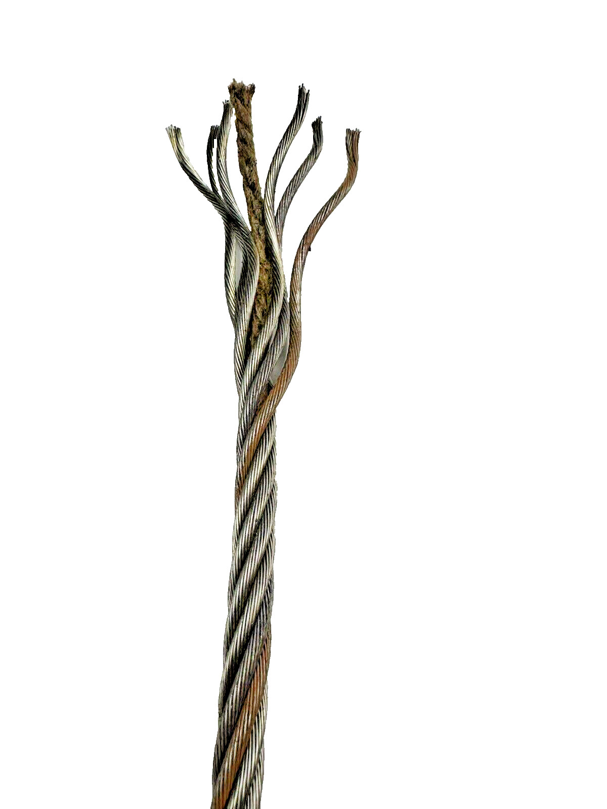 Fiber Core Winch Line 7/16" X 60' W/Swivel Hook Latch Wrecker Cable Tow USA HEMP