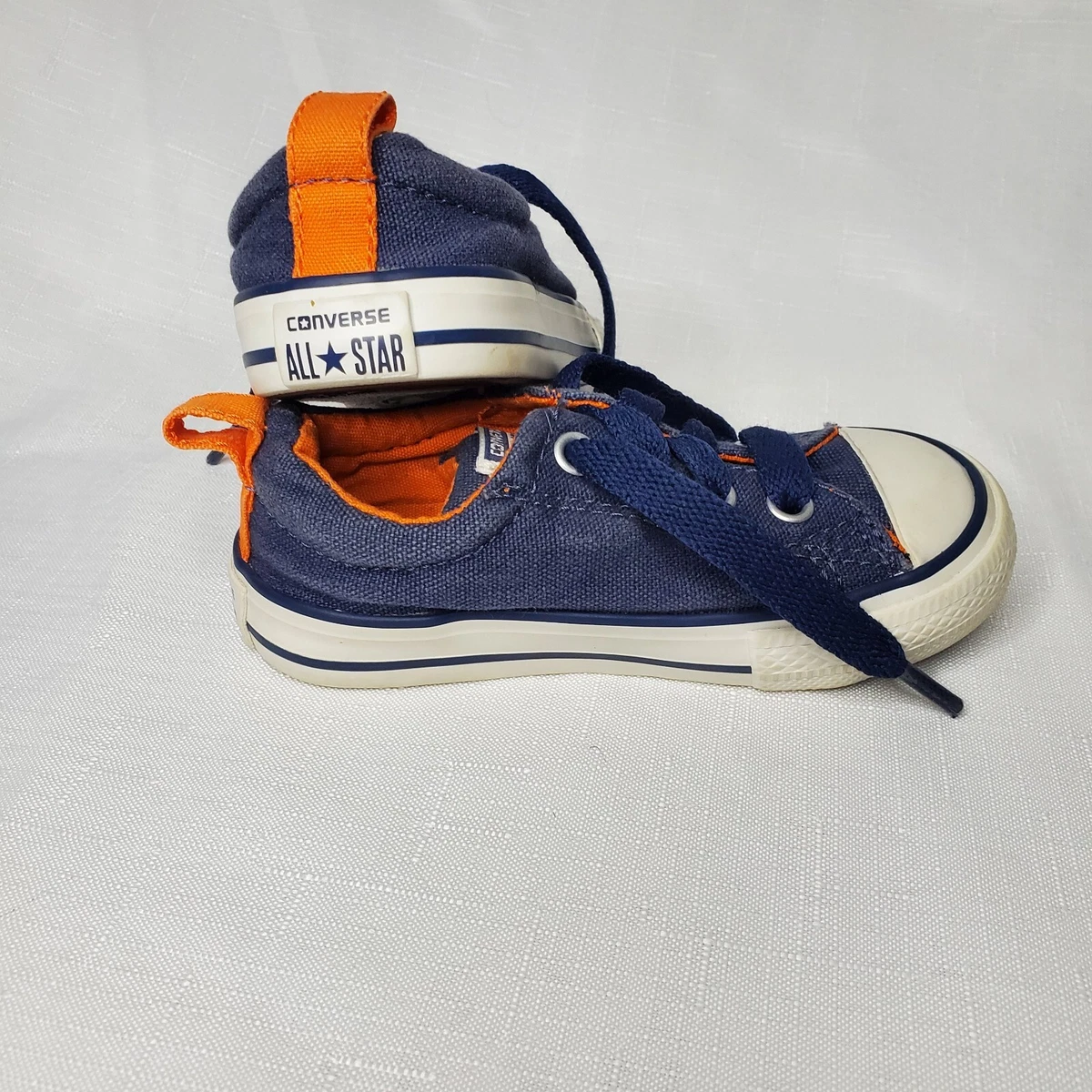 Converse blue top and orange