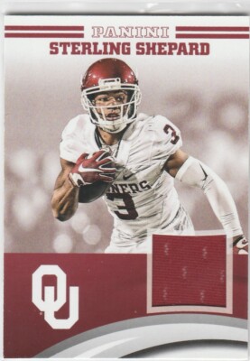 STERLING SHEPARD 2016 OKLAHOMA PANINI COLLEGIATE JERSEY PATCH