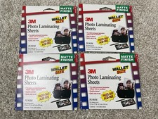 Lot of 4(5 Per pack)  3M Photo Laminating She...