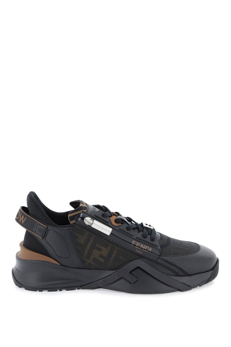 スニーカー FENDI Men Sneakers Tobacco 7E1392AQ69 F1C38 Sneakers Flow FENDI Men Tg. 8 US 7E1392AQ69 F1C38 Black | eBay