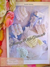 Knitting Pattern 4 Styles Baby Bonnets & 1 Hat. 3 Sizes, Fit 0-3, 3-6 & 6-9mths.