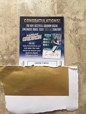 2016 CONTENDERS LEONTE CARROO DIGITAL GOLD INK AUTO AUTOGRAPH ROOKIE CARD RC!!