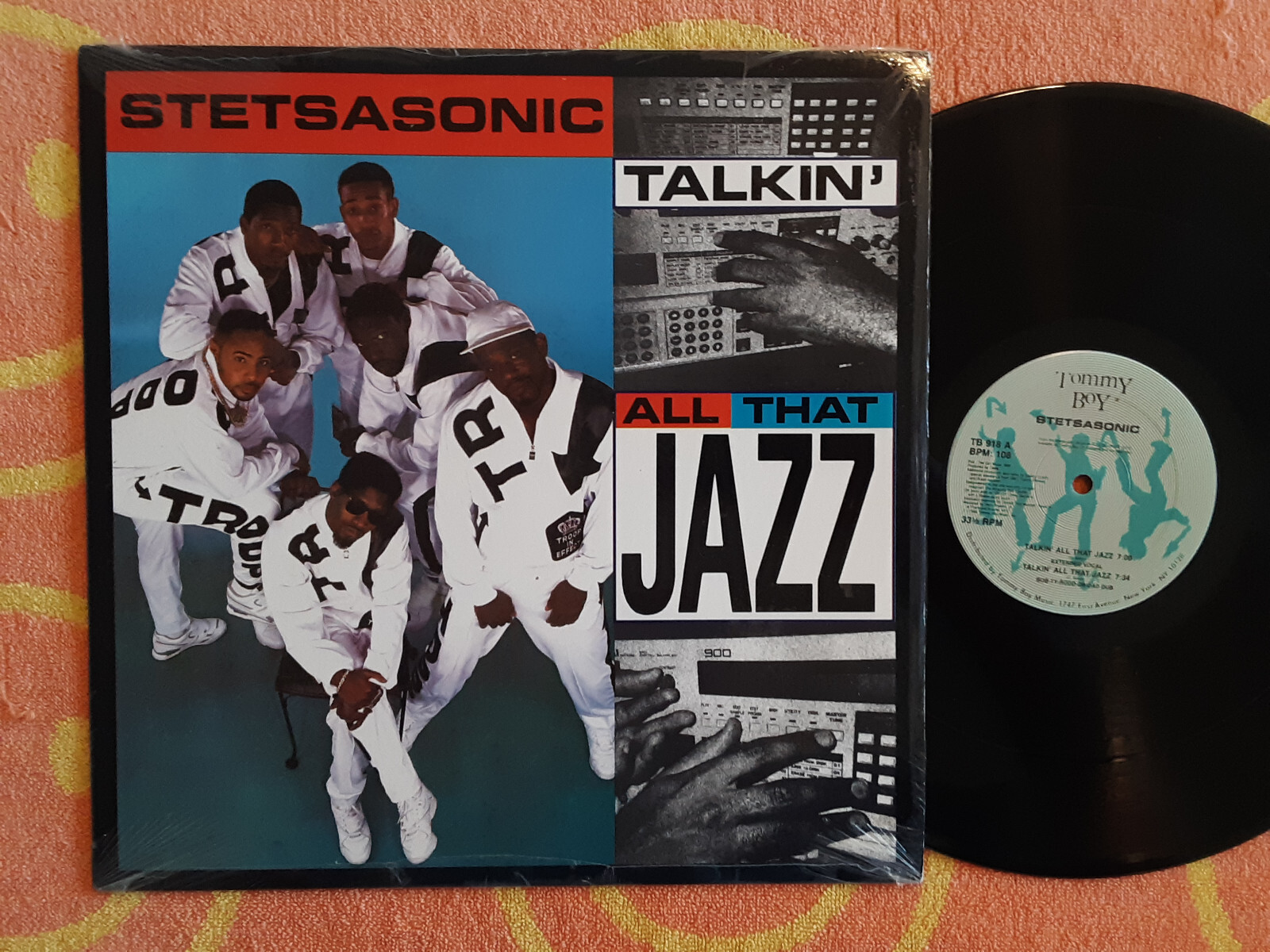 STETSASONIC Talkin' All That Jazz 12" Single Tommy Boy 1988 IN SHRINK Rap eBay
