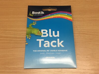 BOSTIK BLU TACK ORIGINAL WIEDERVERWENDBARER KLEBSTOFF HANDLICHE PACKUNG