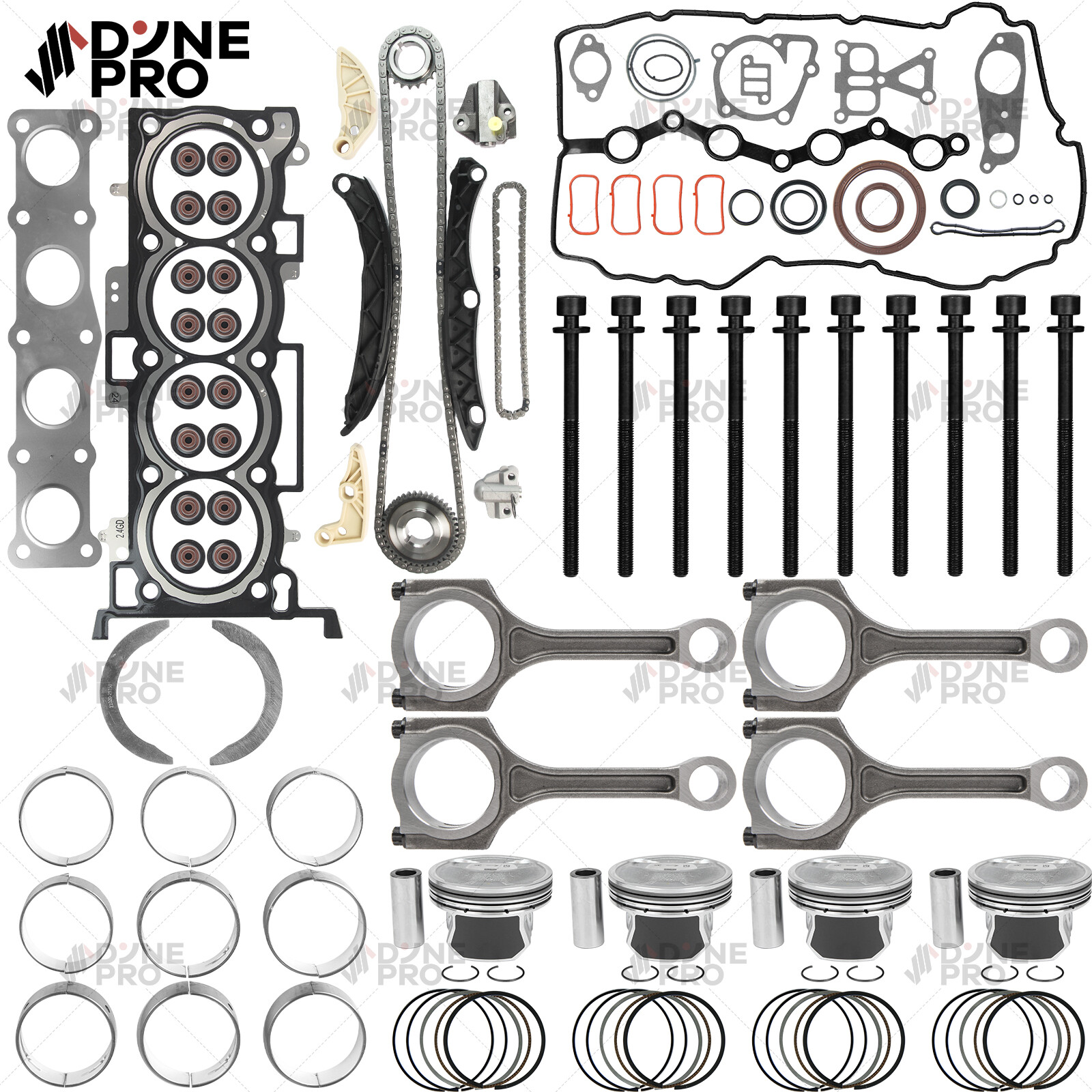 Engine Rebuild Overhaul Kit For KIA Sorento Optima Sportage 2.4L GDI G4KJ 11-20