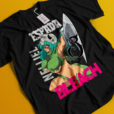 Nelliel Tshirt Bleach Anime T-Shirt Espada Shirt Ichigo Bankai Tee Aizen Nel