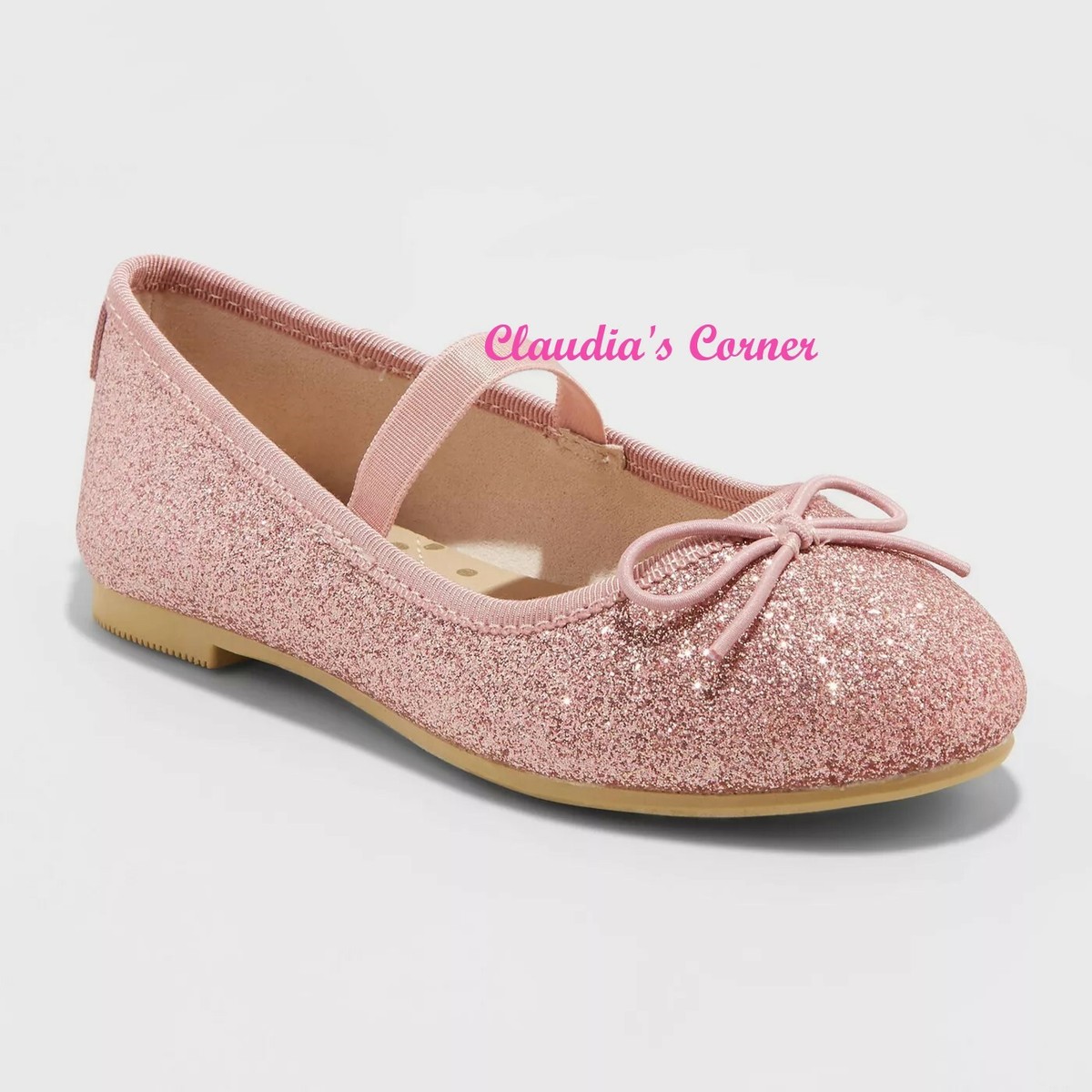 HOT Baby Ballet Pink Glitter Ballet Pumps NWT Toddler Girls' Pink