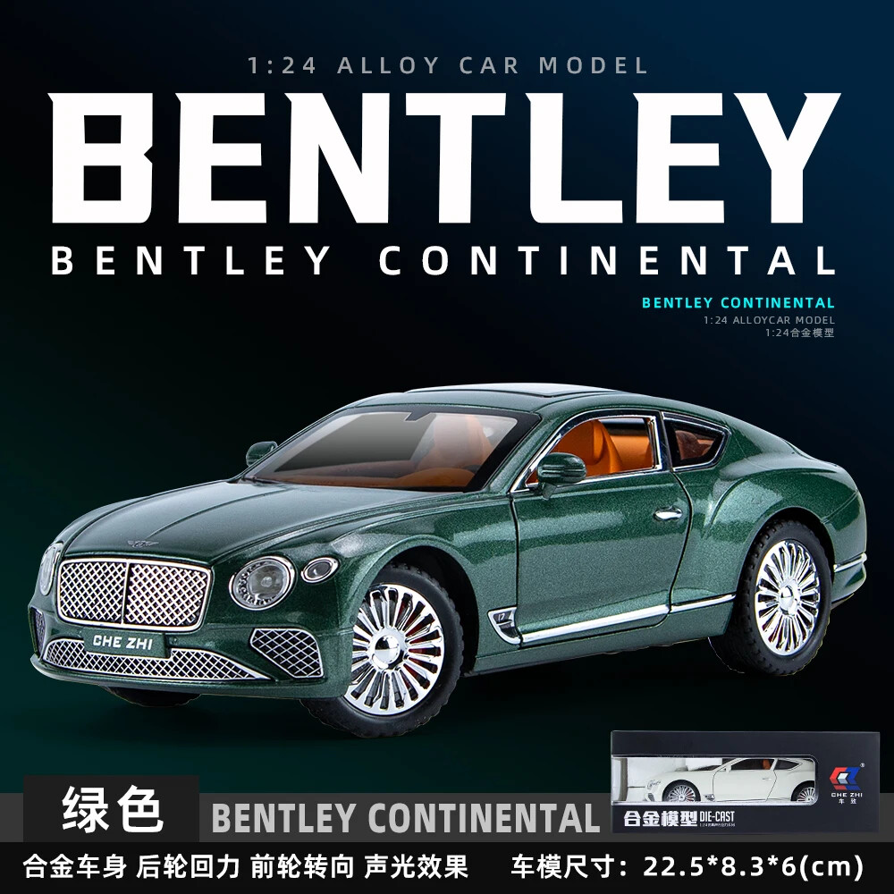 1/24 Bentley Continental GT Metal Vehicle Alloy Model Car
