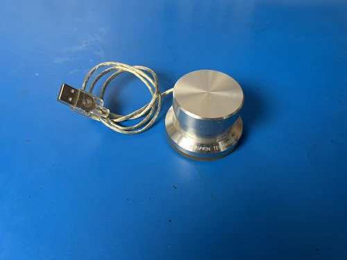 Griffin Technology PowerMate Programmable USB Silver Controller Knob Working
