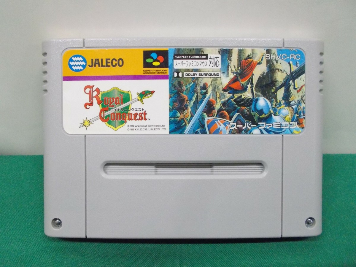 SNES -- ROYAL CONQUEST -- Boxed. Super famicom. Japan game
