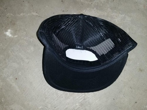 IMPERIAL MOTION Cap Trucker Hat Cursive Logo Snapback Gray Black Mesh Adjustable - Picture 5 of 5
