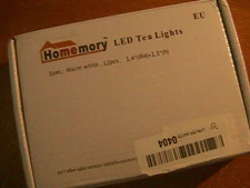 Homemory LED Tea Lights (Box of 12)