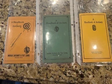 Vintage Archery Catalog Brochure Pamphlet Indian Handbook All 3