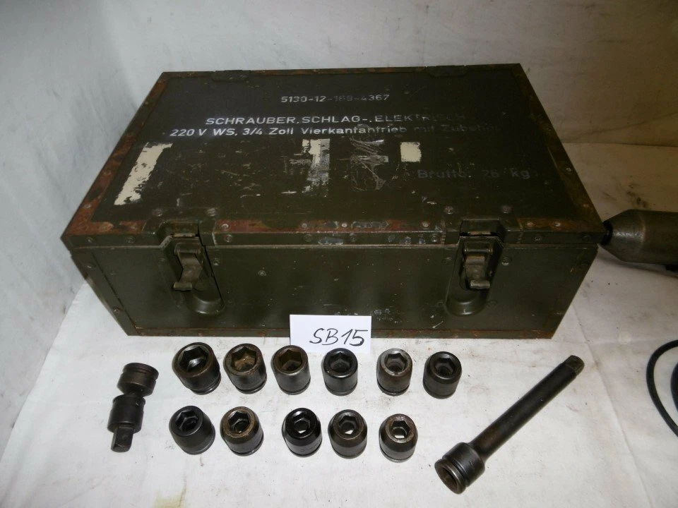 1x Fein Schlagschrauber 450W 3/4" Schrauber elektrisch ex Bundeswehr (SB15) - Bild 3 von 4