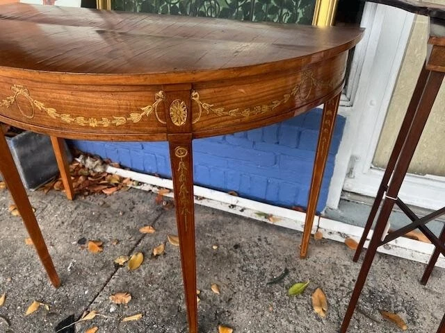 Antiguo salón Demi Lume medio redondo Foto 4 de 4