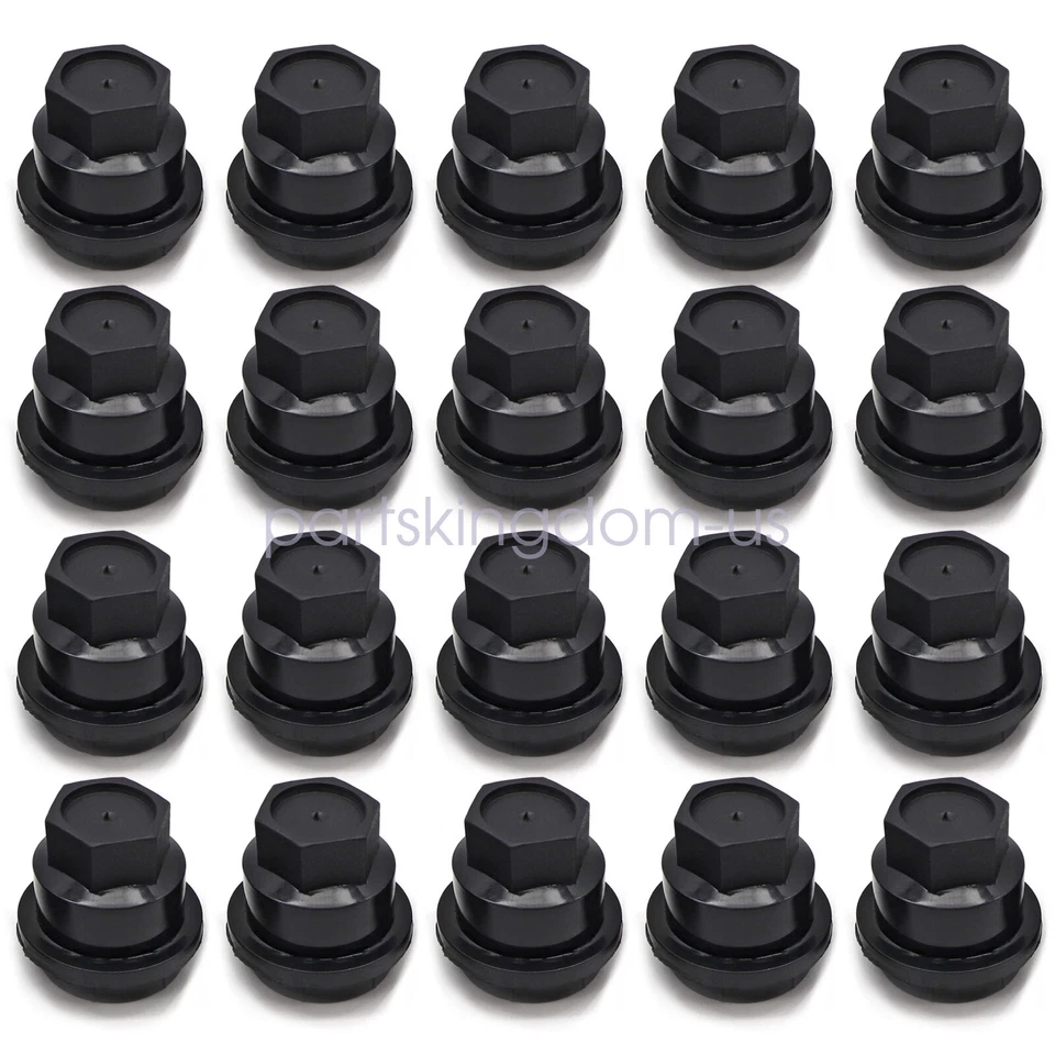 NUEVO 20 piezas Tapón Negro Tuerca Cubiertas para Chevrolet S10 Blazer GMC Jimmy EE. UU. Sonoma Foto 4 de 4