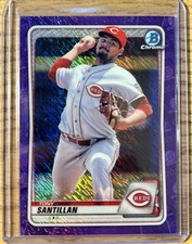 2020 Bowman Chrome TONY SANTILLAN Prospect Base Shimmer Refractor #BCP-177 REDS