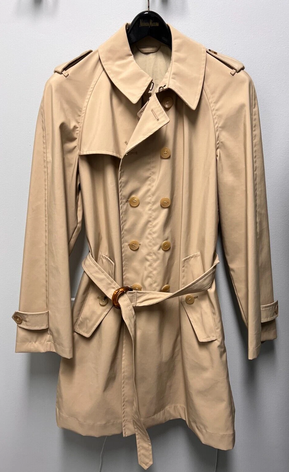 Trench coat homme GUCCI avec ceinture, taille : 48