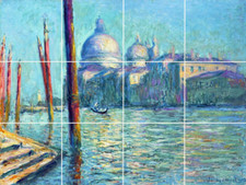 le grand canal et santa maria della salute Italy monet ceramic mural backsplash