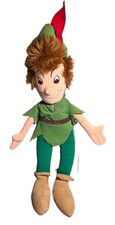 Vintage Disney Store Peter Pan Plush Stuffed Doll Toy 16" Wild Hair No Tush Tag