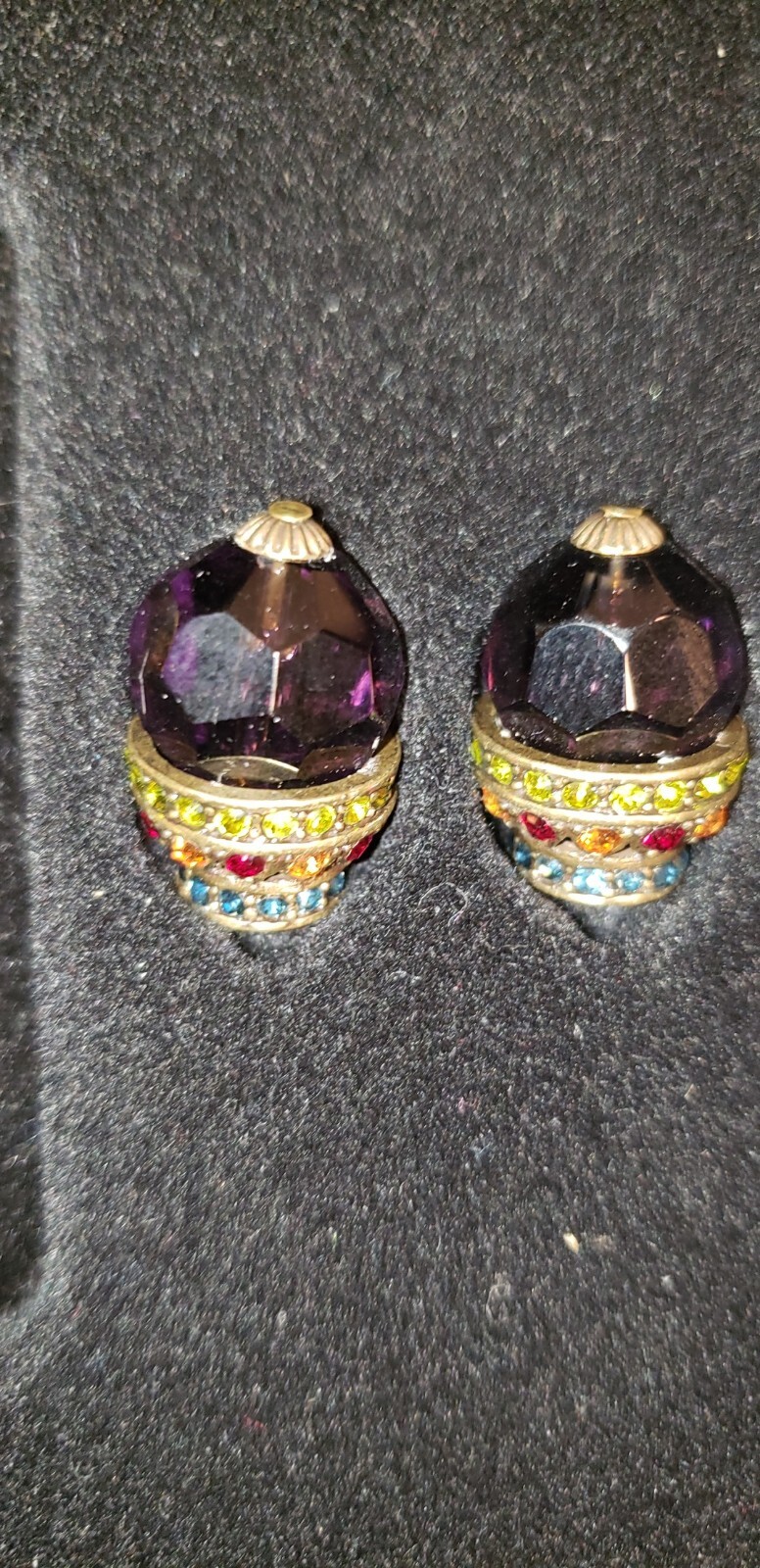 Heidi Daus Interchangeable DANGLING Earrings Clip… - image 4