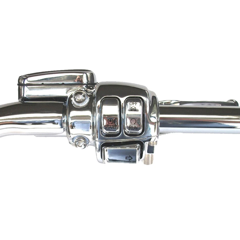 Manillar Ape Hanger 1 1/4" cromado estrecho 14" CKit 2007-2010 Harley Softail Foto 4 de 4