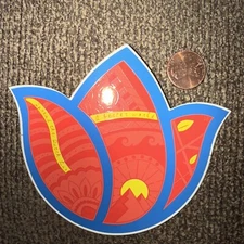 DUTCH Bros STICKER Old DESIGN Better WORLD Spread LUV Tulip HTF! NEW! Red YELLOW