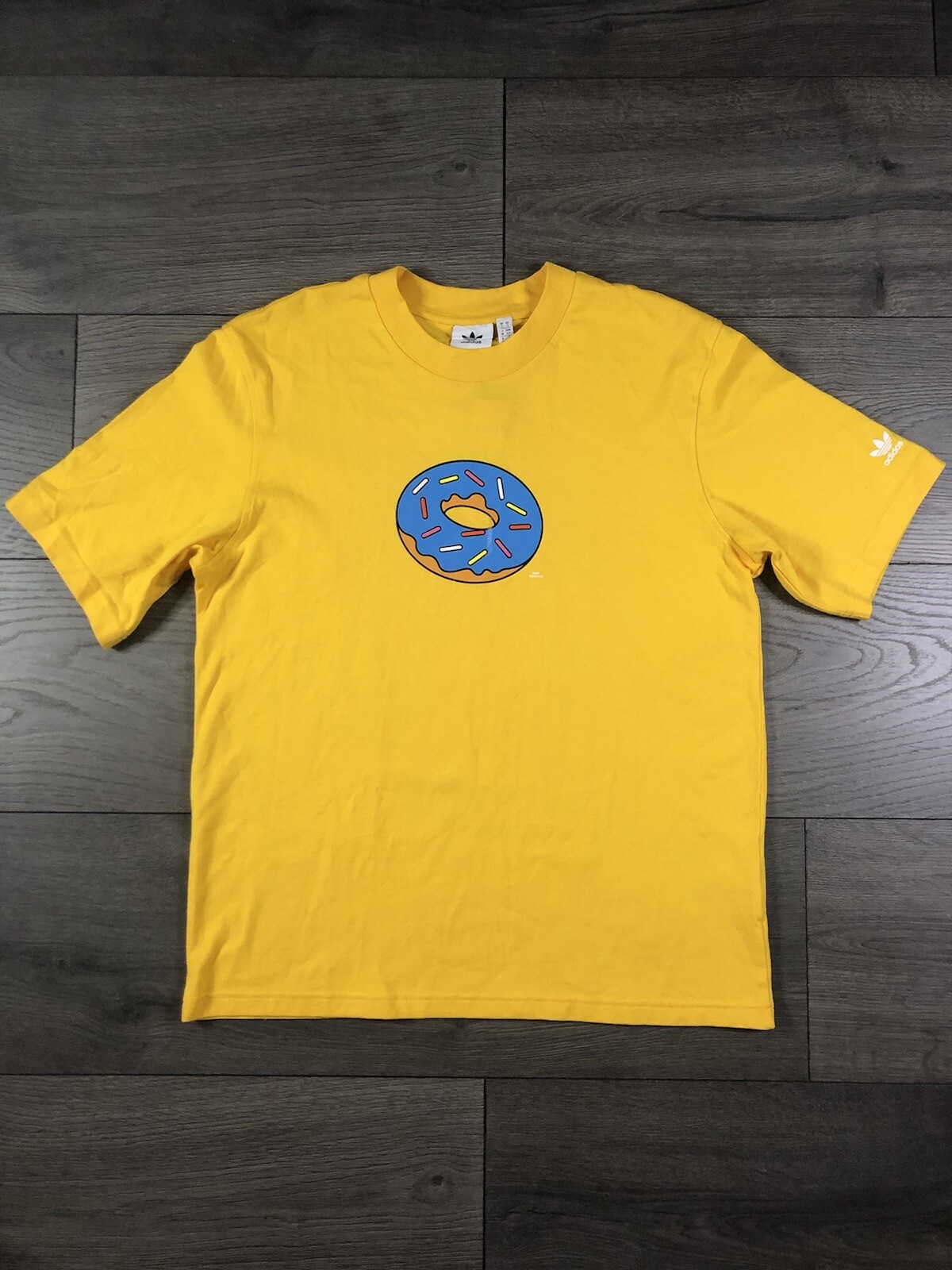 Adidas Originals x The Simpsons Donut DOH Tee Men's Size Small HA5818  Yellow | eBay