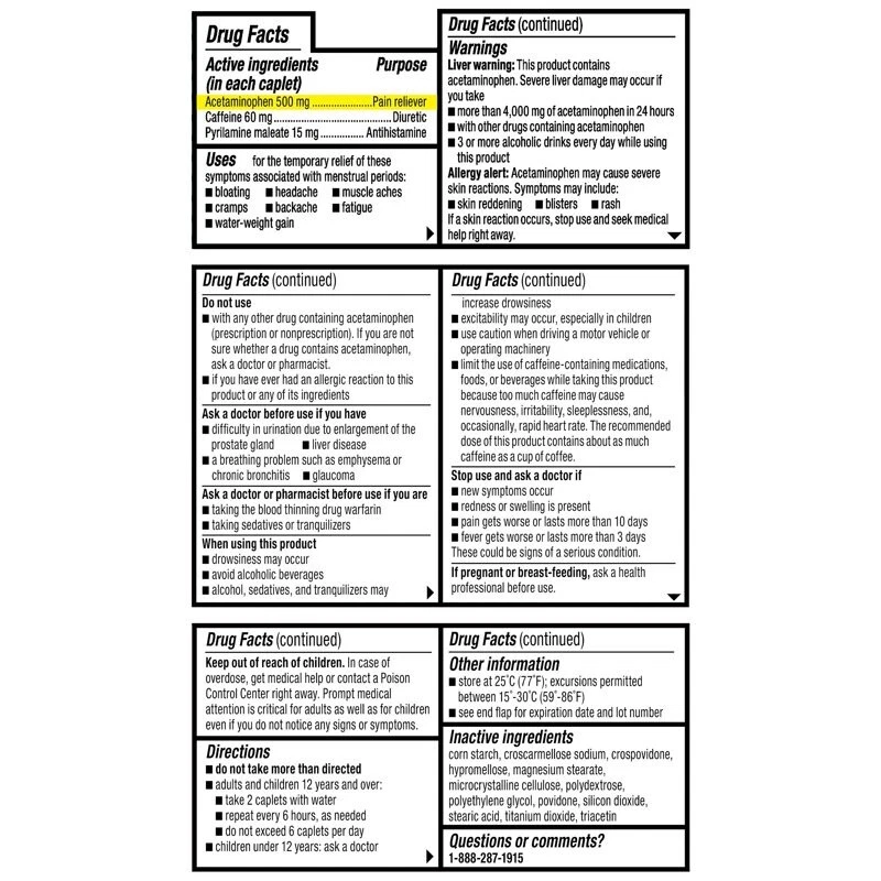 Менструальный комплект Equate Complete Max Strength **сравните с Midol Complete - Изображение 4 из 4