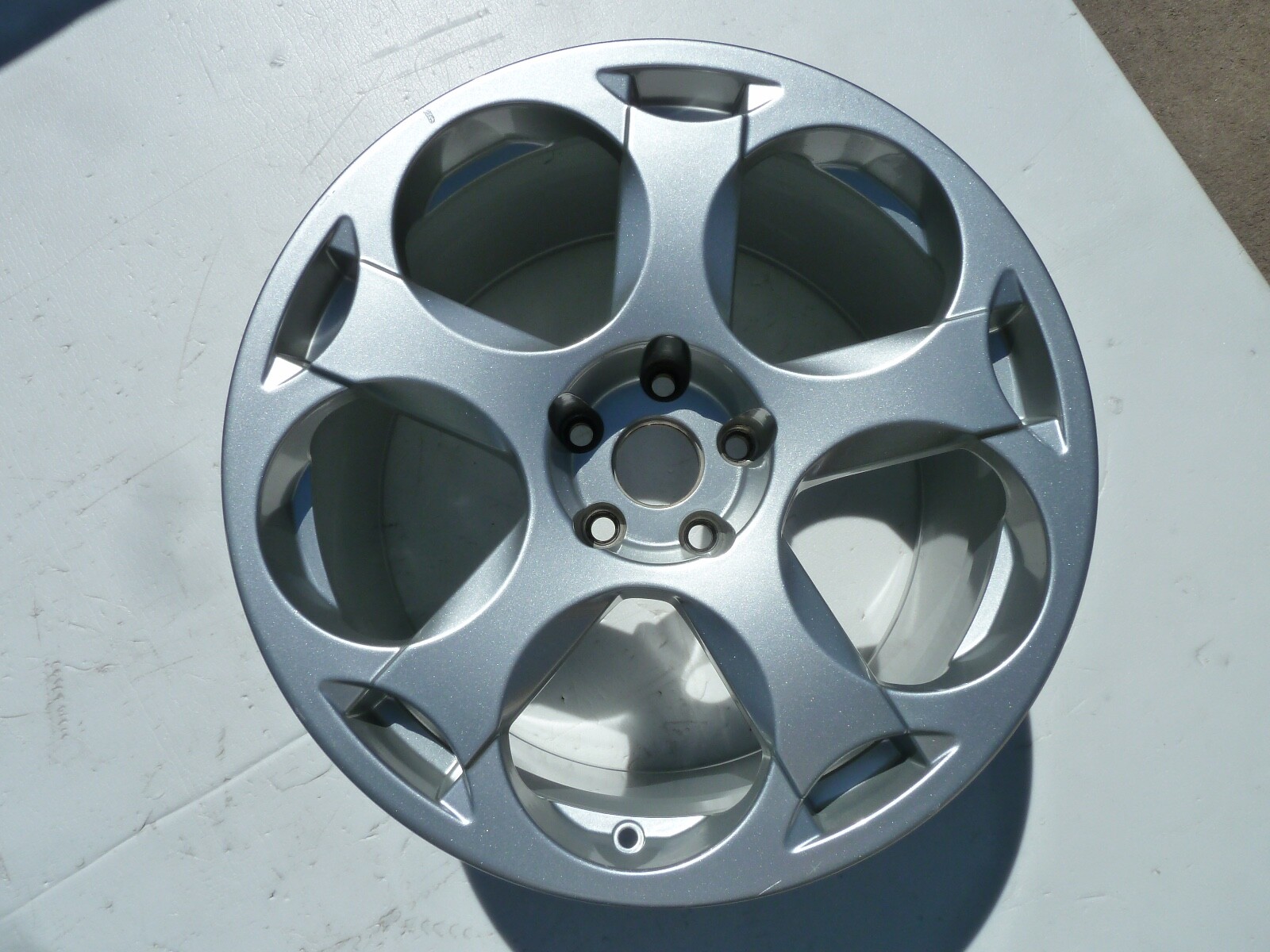 04-2007 LAMBORGHINI GALLARDO CASSIOPEIA 11x19" OEM SILVER WHEEL 19" RIM REAR