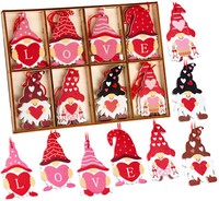 16 WichtelanhäNger Herzen Holz AnhäNger 6 Cm Valentinstag Geschenk Deko Partner
